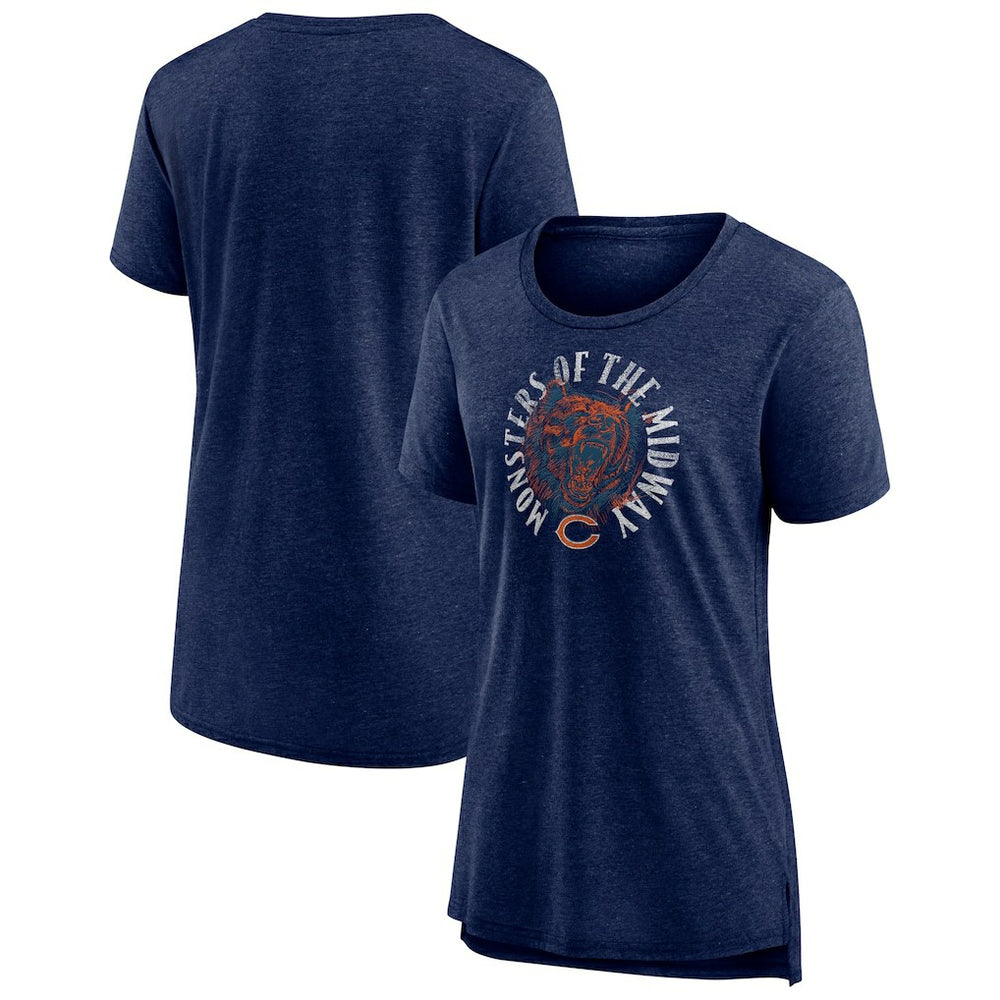 Chicago Bears Women's Hometown First Down Tri-Blend T-Shirt | NFL Hot