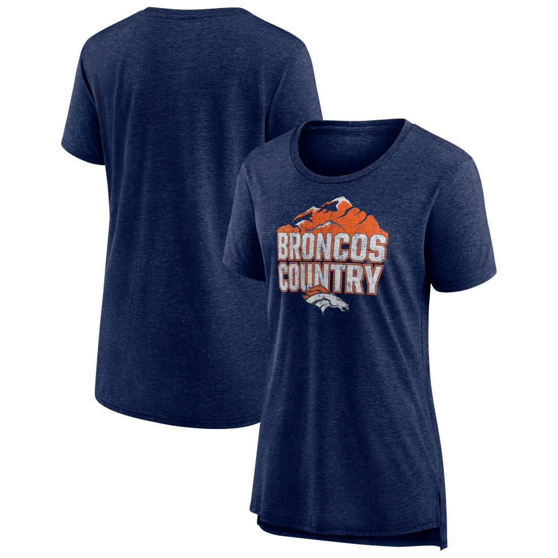 Denver Broncos Women's Hometown First Down Tri-Blend T-Shirt | NFL New