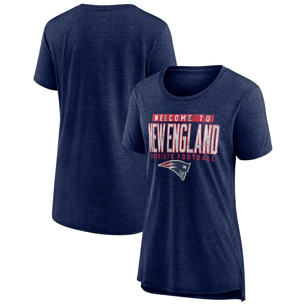 New England Patriots Women's Hometown First Down Tri-Blend T-Shirt | NFL Discount
