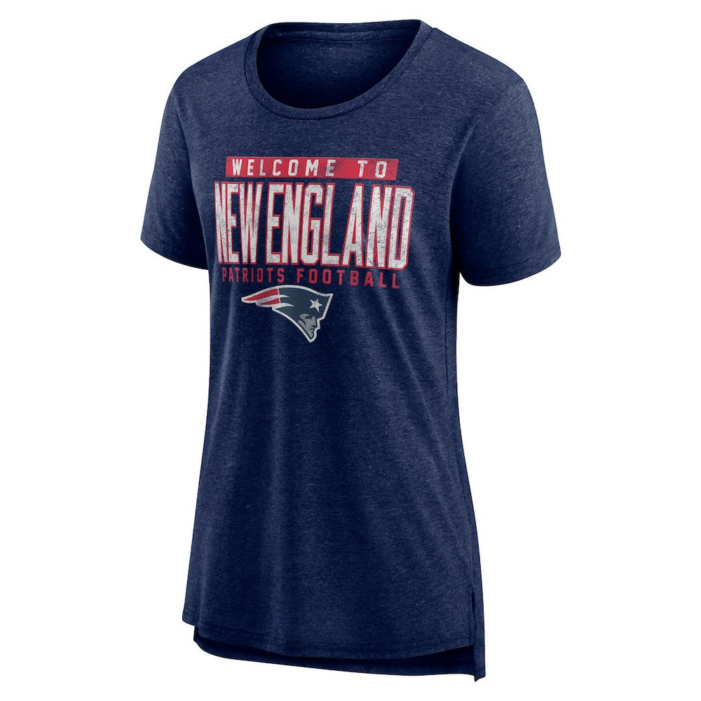 New England Patriots Women's Hometown First Down Tri-Blend T-Shirt | NFL Discount