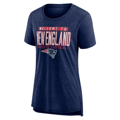 New England Patriots Women's Hometown First Down Tri-Blend T-Shirt | NFL Discount