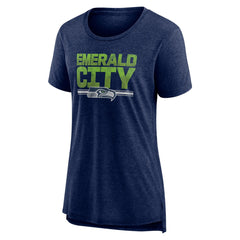 Seattle Seahawks Women's Hometown First Down Tri-Blend T-Shirt | NFL US