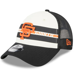 San Francisco Giants New Era Team Stripe Trucker 9FORTY Snapback Hat - MLB Hats