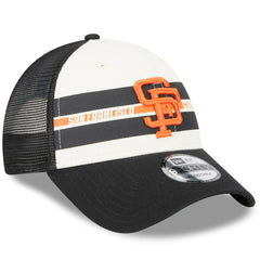 San Francisco Giants New Era Team Stripe Trucker 9FORTY Snapback Hat - MLB Hats