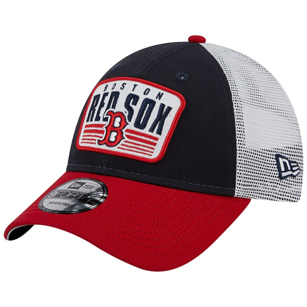 Boston Red Sox New Era Two-Tone Patch 9FORTY Snapback Hat - MLB Hats