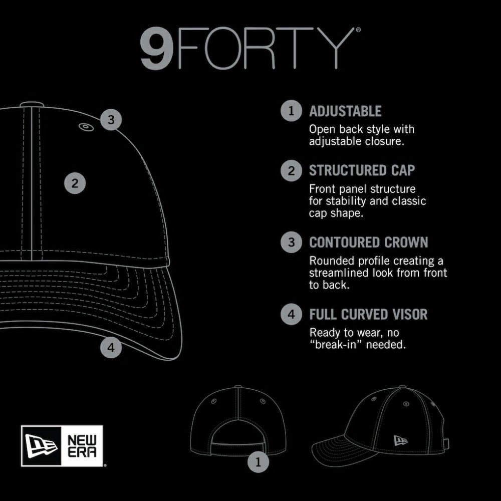 Boston Red Sox New Era Two-Tone Patch 9FORTY Snapback Hat - MLB Hats