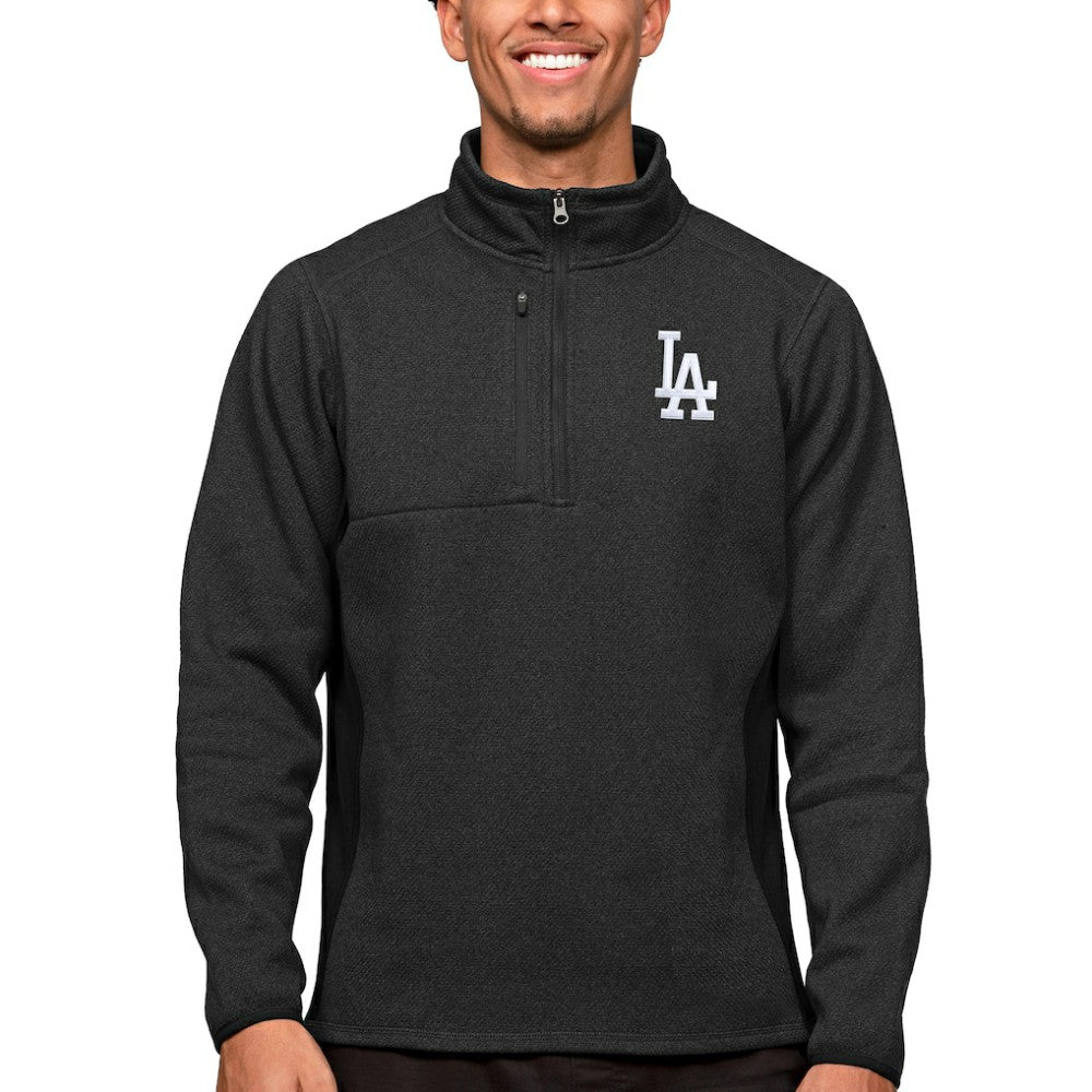 Los Angeles Dodgers Antigua Course Quarter-Zip Pullover Top - MLB Pullover