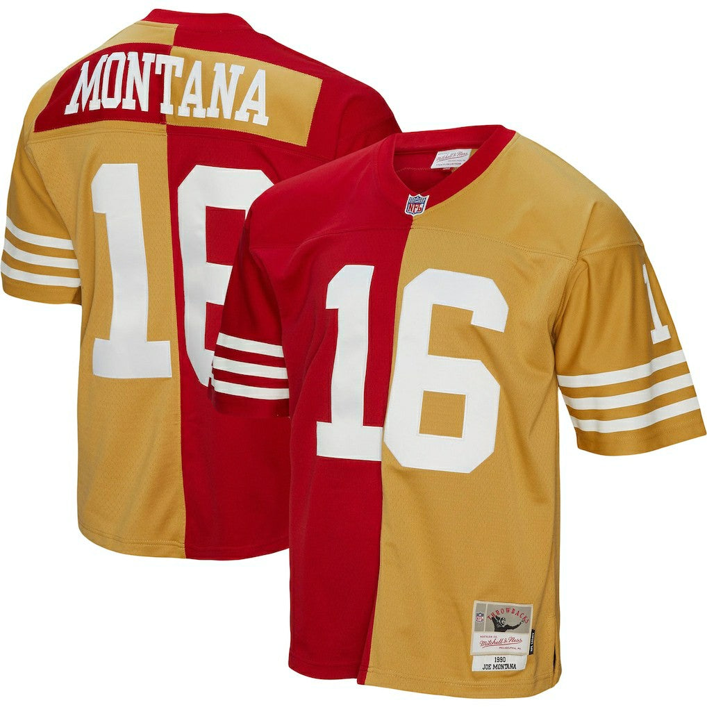 San Francisco 49ers Joe Montana  1990 Split Legacy Replica Jersey | NFL US