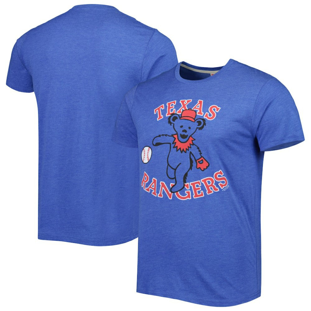 Texas Rangers Homage Grateful Dead Tri-Blend T-Shirt - MLB T-shirts
