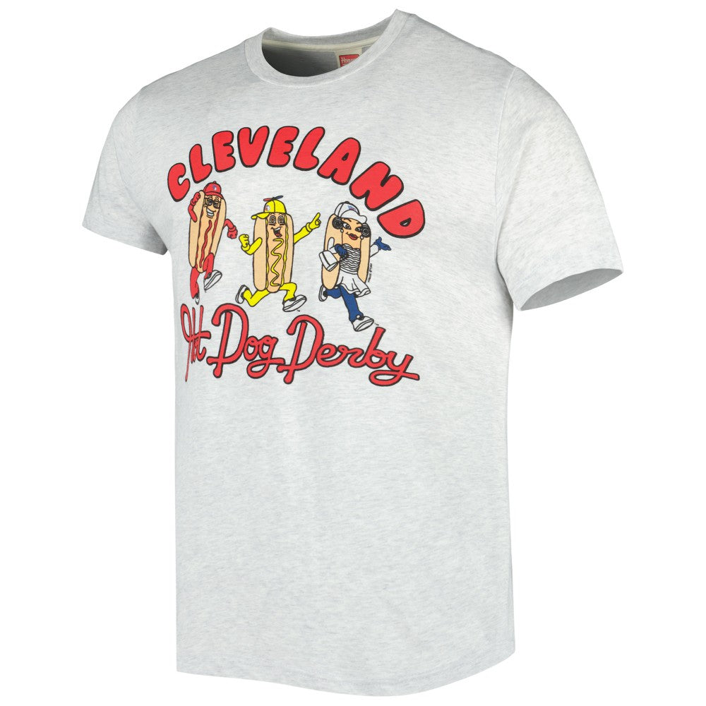 Cleveland Guardians Homage Team Hyper Local Tri-Blend T-Shirt - MLB T-shirts