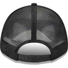 Black Brooklyn Nets Stripes 9FORTY Trucker Snapback Hat | NBA