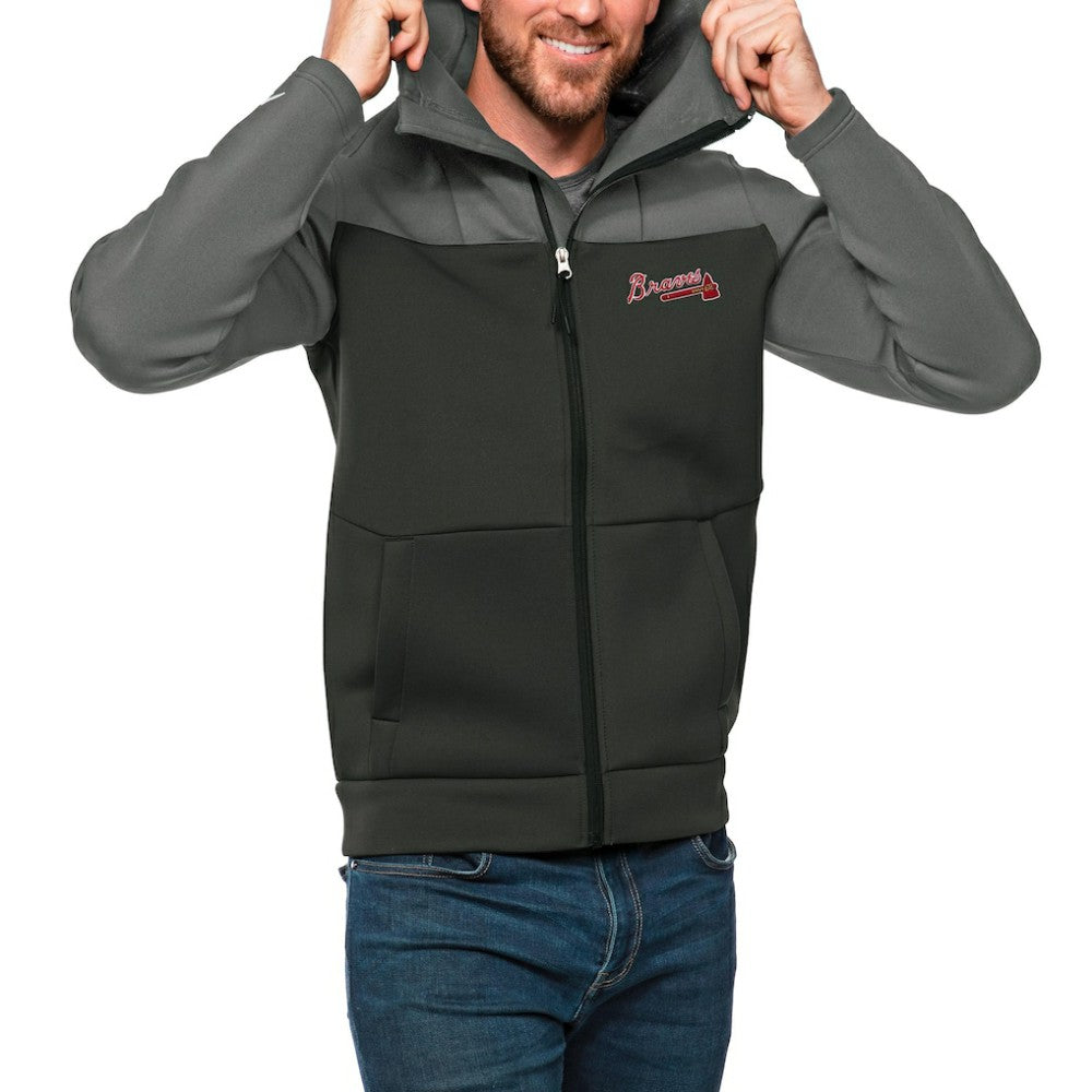 Atlanta Braves Antigua Protect Full-Zip Hoodie - MLB Hoodies
