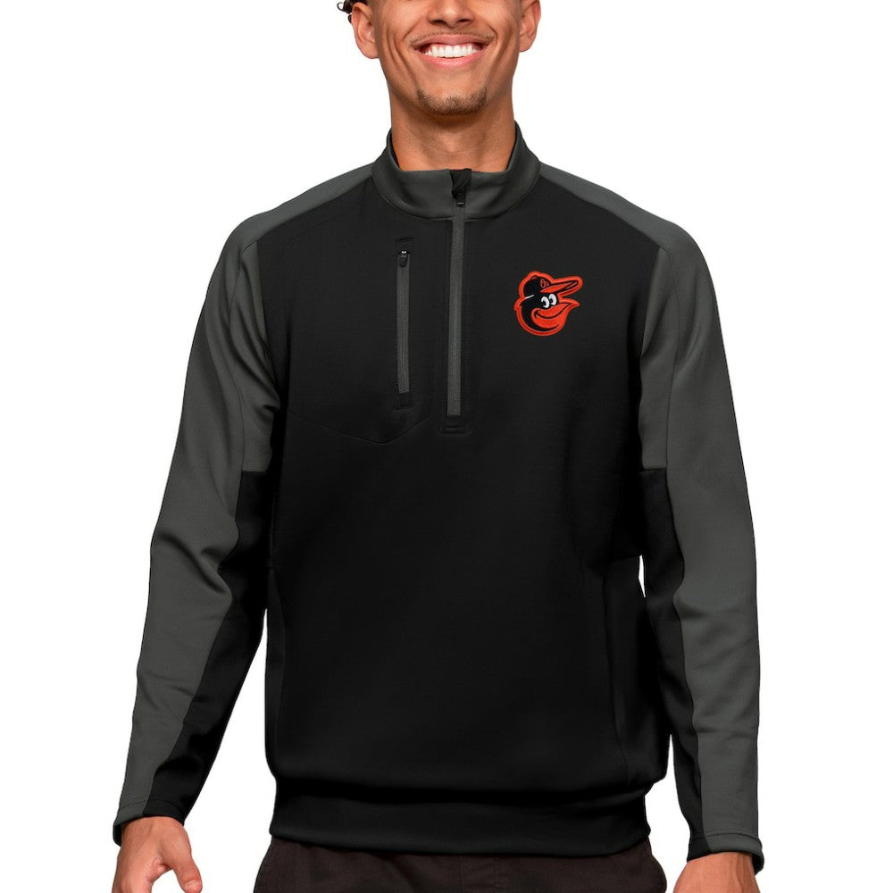 Baltimore Orioles Antigua Team Quarter-Zip Pullover Top - MLB Pullover
