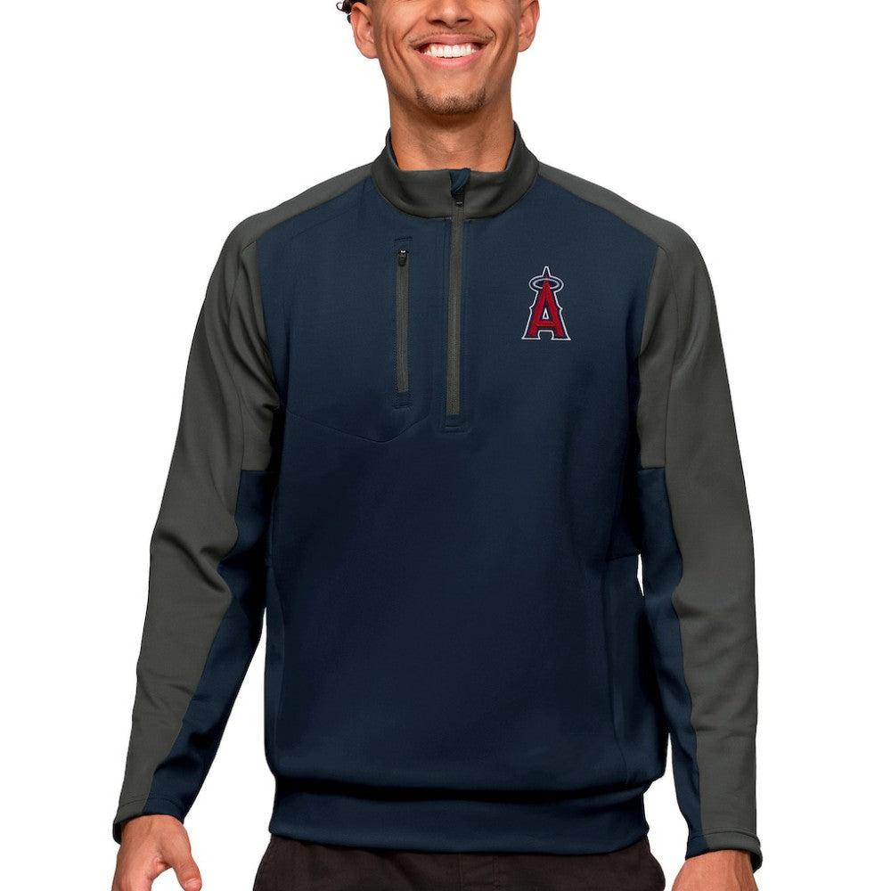 Los Angeles Angels Antigua Team Quarter-Zip Pullover Top - MLB Pullover