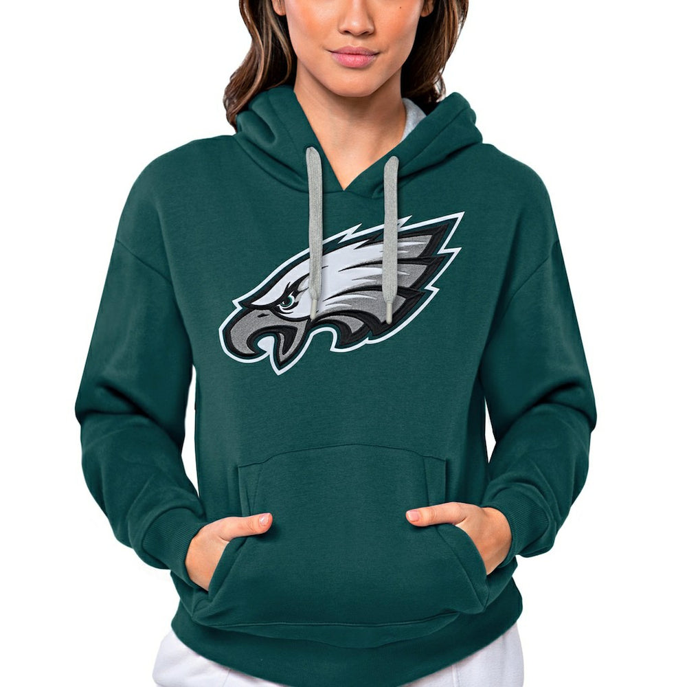 Philadelphia Eagles Antigua Women's Victory Logo Pullover Hoodie | NFL Outlet