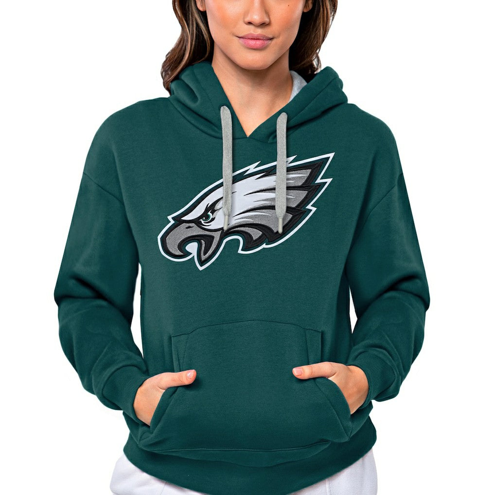 Philadelphia Eagles Antigua Women's Victory Logo Pullover Hoodie | NFL Outlet