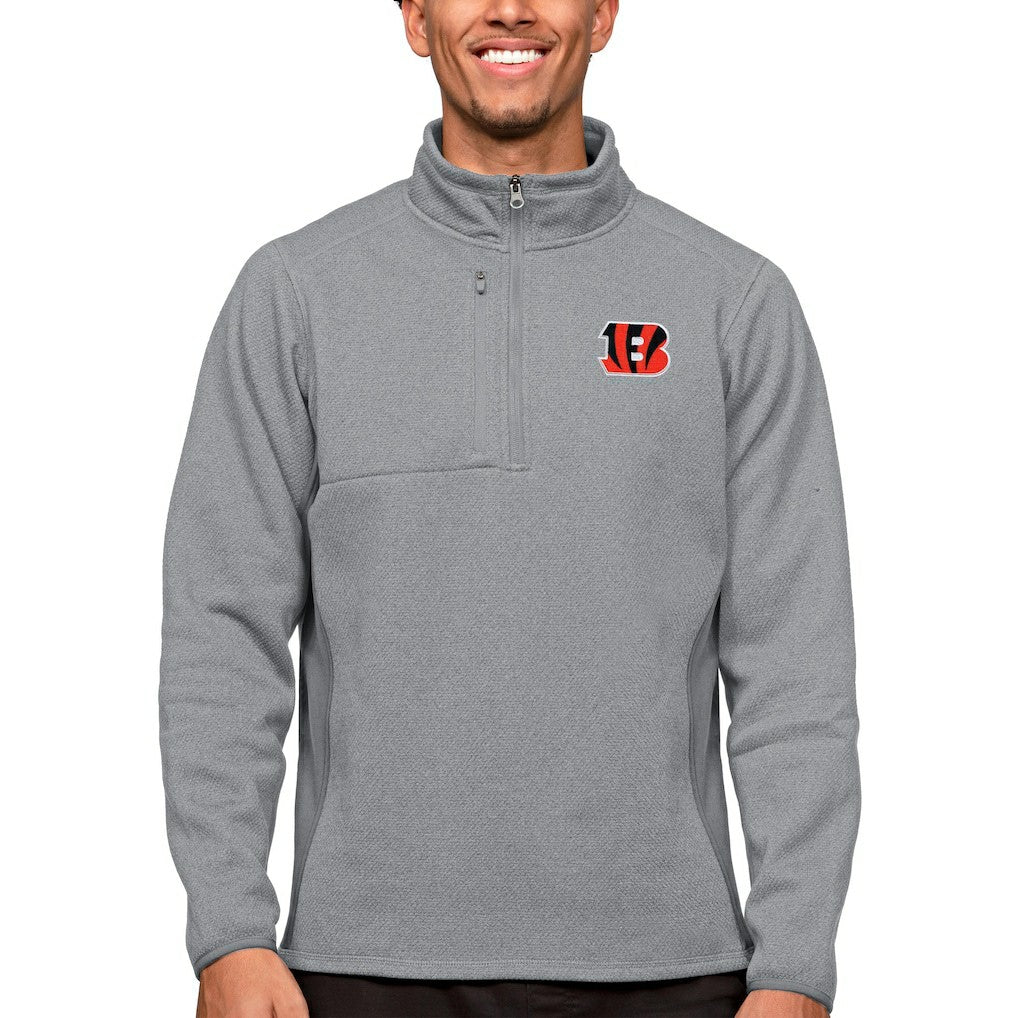 Cincinnati Bengals Antigua Course Quarter-Zip Pullover Top | NFL Online