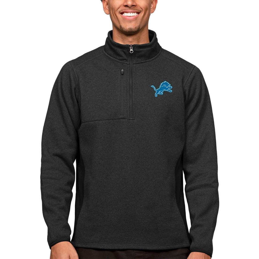 Detroit Lions Antigua Course Quarter-Zip Pullover Top | NFL Online