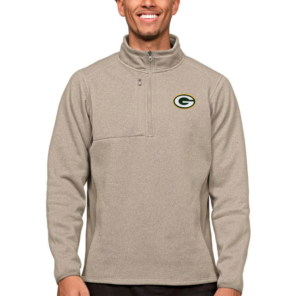 Green Bay Packers Antigua Course Quarter-Zip Pullover Top | NFL Outlet