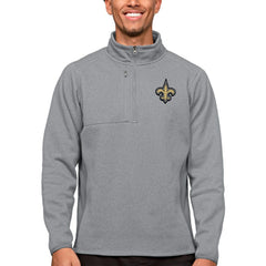 New Orleans Saints Antigua Course Quarter-Zip Pullover Top | NFL Near me