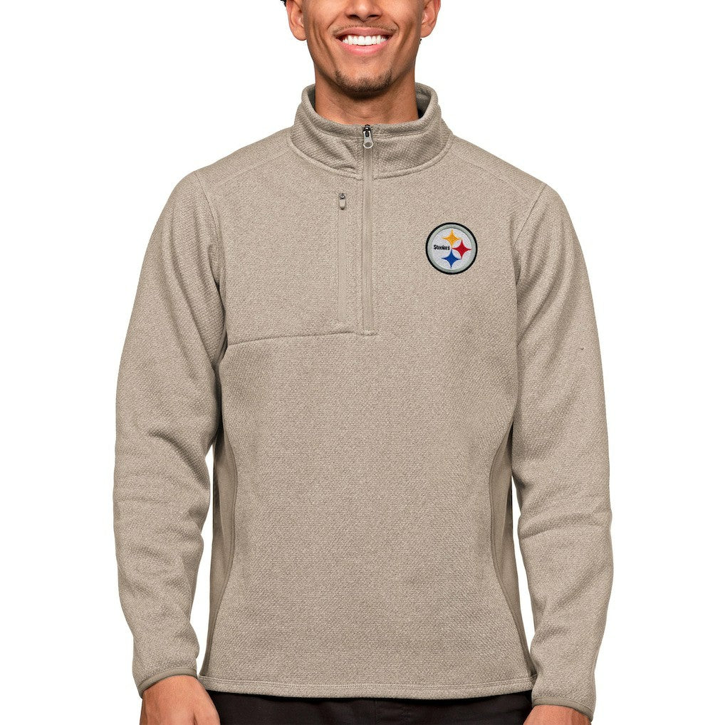 Pittsburgh Steelers Antigua Course Quarter-Zip Pullover Top | NFL Sale