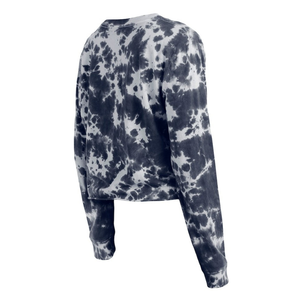 Washington Nationals New Era Women's Tie-Dye Cropped Long Sleeve T-Shirt - MLB T-shirts