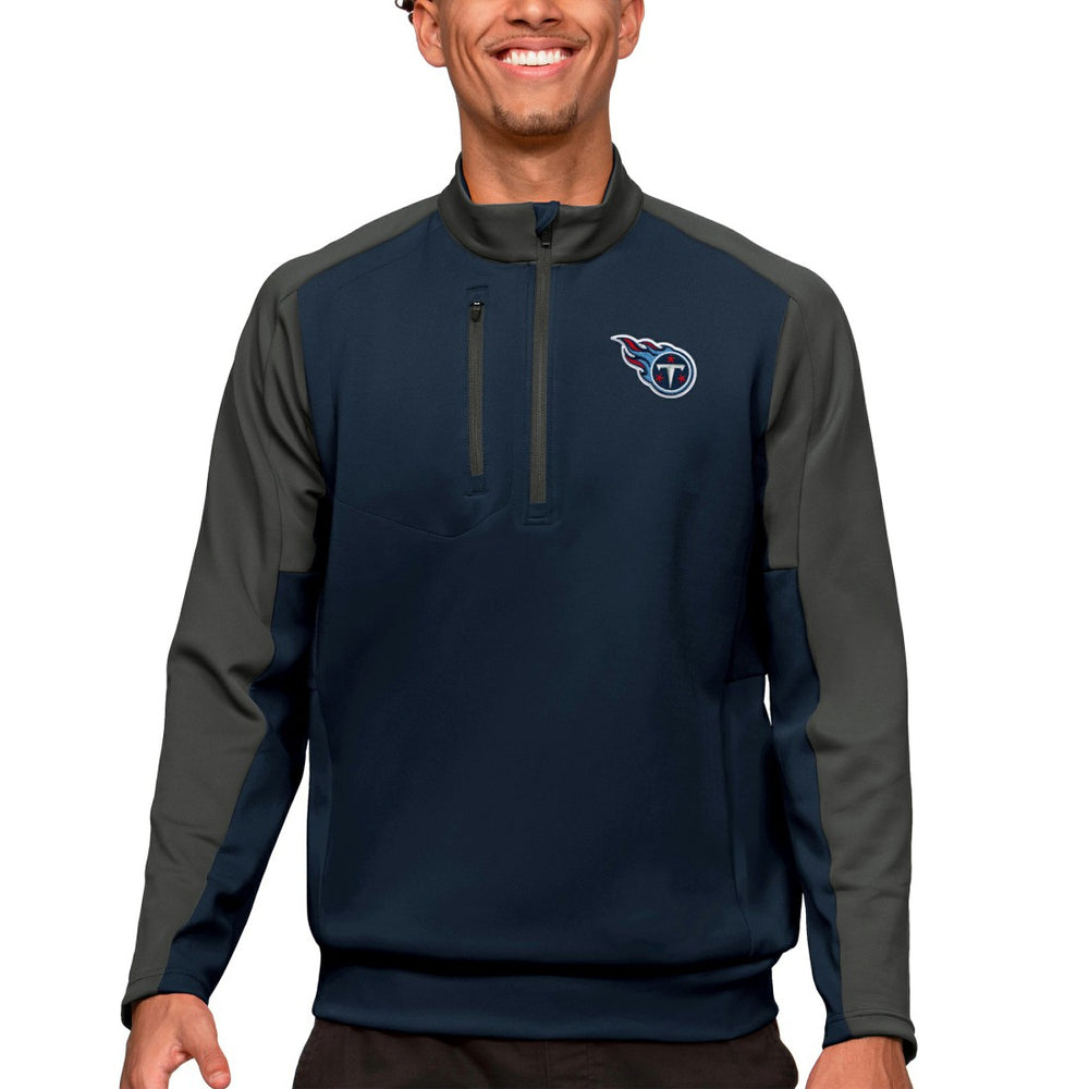 Tennessee Titans Antigua Team Quarter-Zip Pullover Top | NFL Online