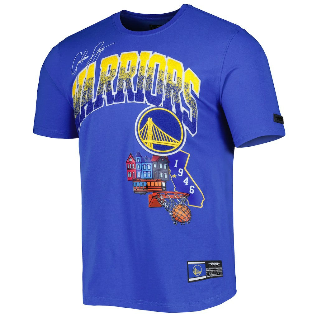 Royal Golden State Warriors Pro Standard Hometown Chenille T-Shirt sale | NBA