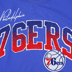Royal Philadelphia 76ers Pro Standard Hometown Chenille T-Shirt | NBA