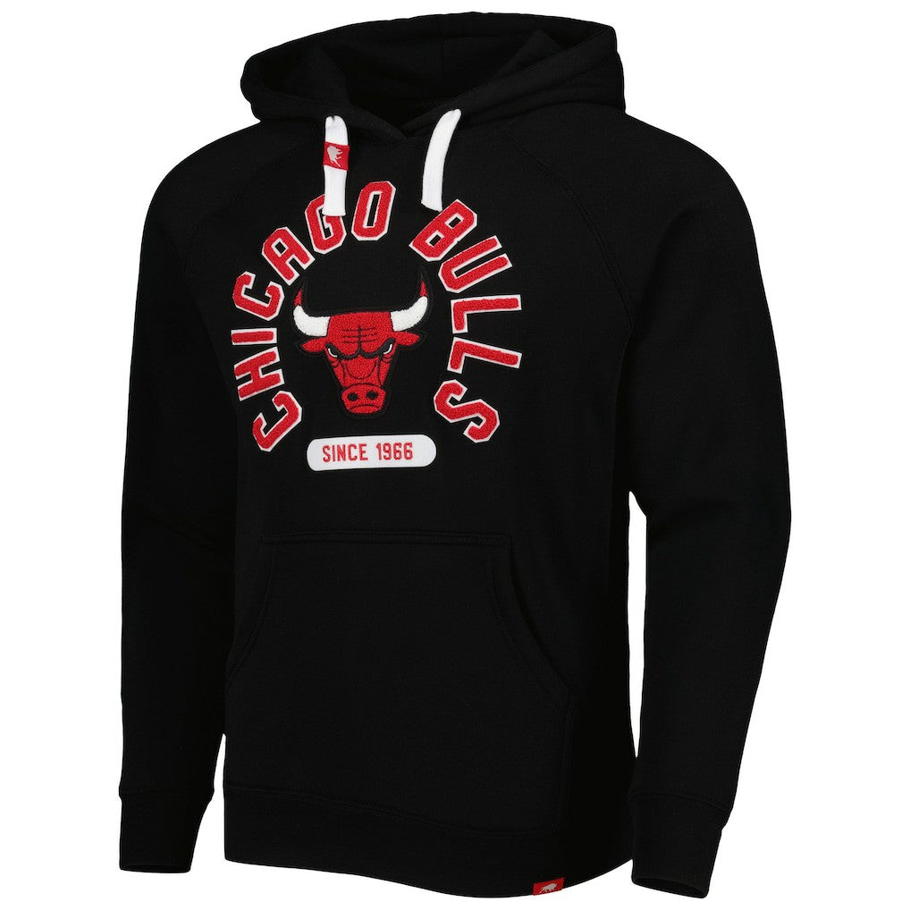 Black Chicago Bulls Sportiqe Unisex Athos Olson Tri-Blend Pullover Hoodie | NBA