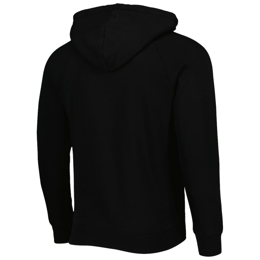 Black Chicago Bulls Sportiqe Unisex Athos Olson Tri-Blend Pullover Hoodie | NBA