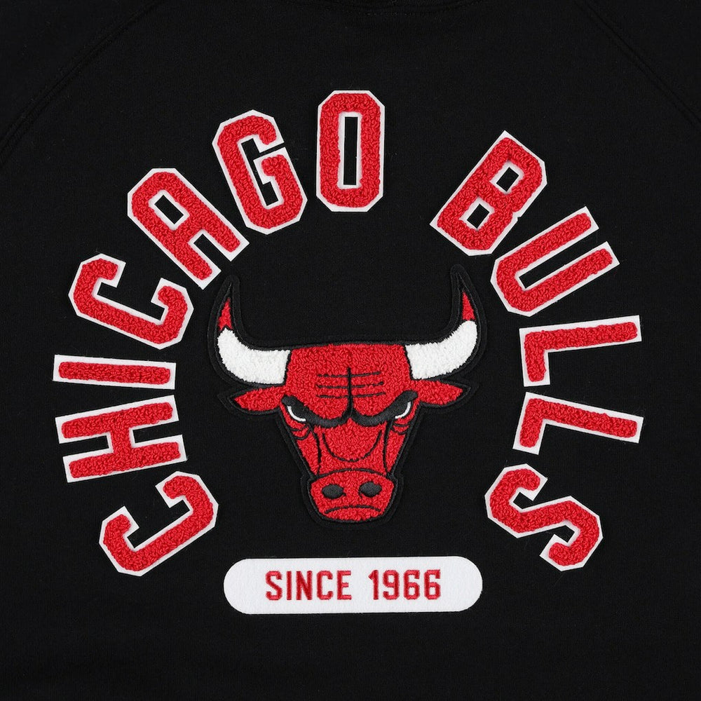 Black Chicago Bulls Sportiqe Unisex Athos Olson Tri-Blend Pullover Hoodie | NBA