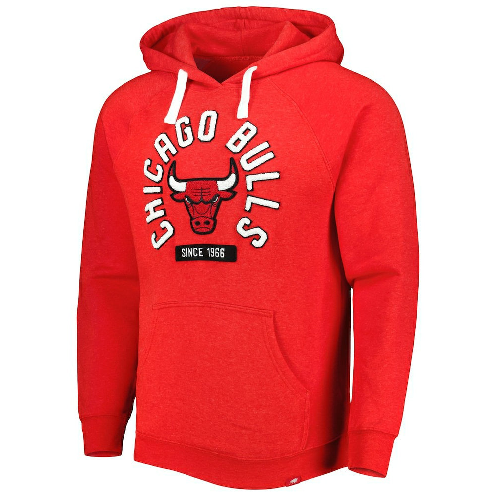Red Chicago Bulls Sportiqe Unisex Athos Olson Tri-Blend Pullover Hoodie | NBA