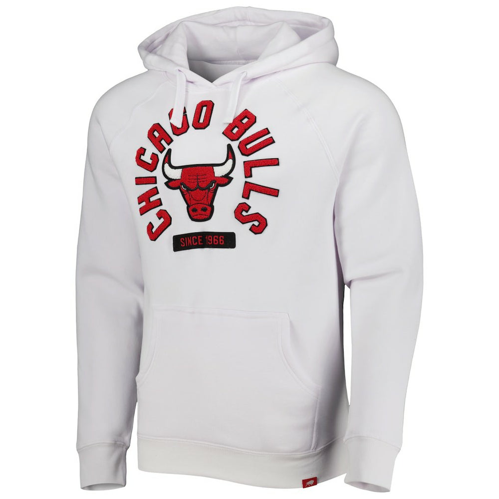White Chicago Bulls Sportiqe Unisex Athos Olson Tri-Blend Pullover Hoodie | NBA