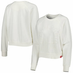 Cream Chicago Bulls Sportiqe Women's Ashlyn Brava Raglan Pullover Sweatshirt sale | NBA