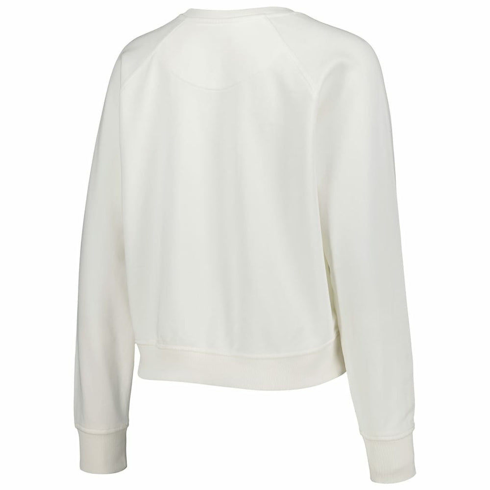 Cream Chicago Bulls Sportiqe Women's Ashlyn Brava Raglan Pullover Sweatshirt sale | NBA