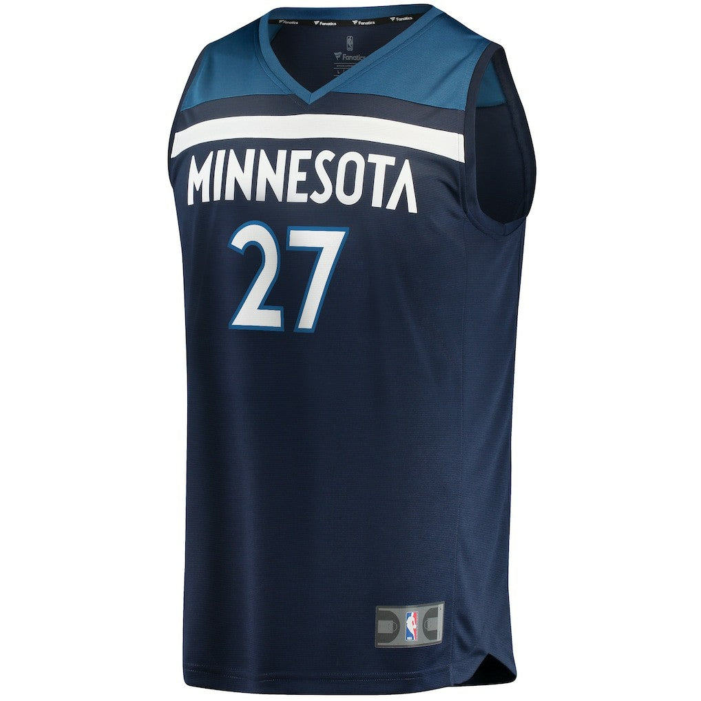 Navy Rudy Gobert Minnesota Timberwolves Fast Break Replica Jersey | NBA