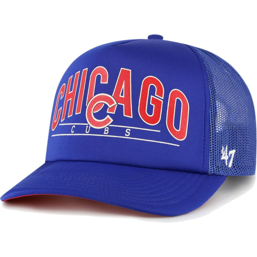 Chicago Cubs '47 Backhaul Foam Trucker Snapback Hat - MLB Hats
