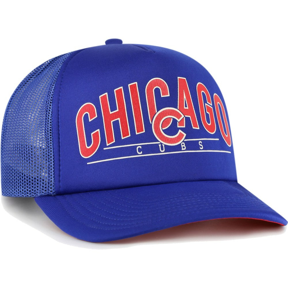 Chicago Cubs '47 Backhaul Foam Trucker Snapback Hat - MLB Hats