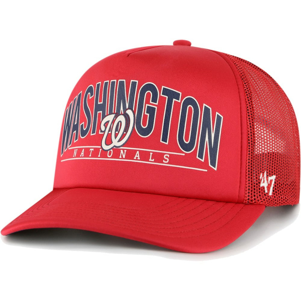 Washington Nationals '47 Backhaul Foam Trucker Snapback Hat - MLB Hats