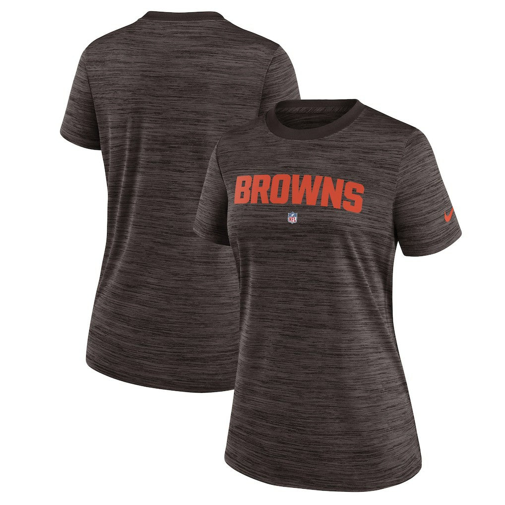 Cleveland Browns Women's Sideline Velocity Performance T-Shirt | NFL Online