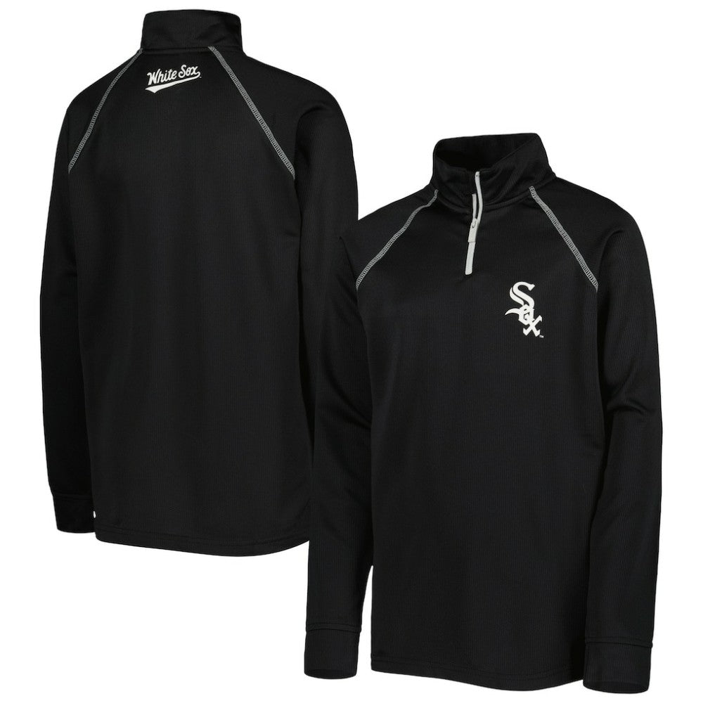 Chicago White Sox Stitches Youth Team Raglan Quarter-Zip Jacket - MLB Jackets