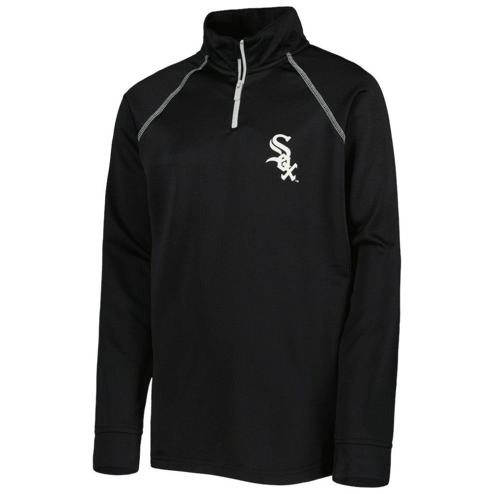 Chicago White Sox Stitches Youth Team Raglan Quarter-Zip Jacket - MLB Jackets