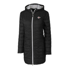 Kansas City Chiefs Cutter & Buck Women's Rainier Primaloft Eco Hooded Long Lightweight Coat | NFL US