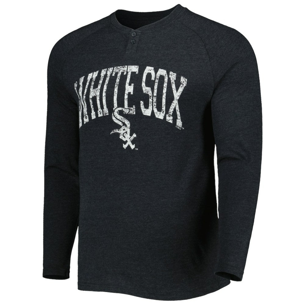 Chicago White Sox Concepts Sport Inertia Raglan Long Sleeve Henley Top - MLB Tops