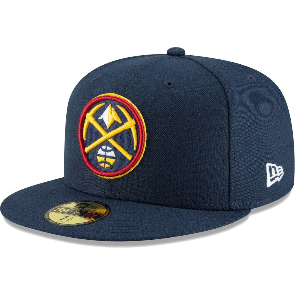 Navy Denver Nuggets Team 59FIFTY Fitted Hat sale | NBA