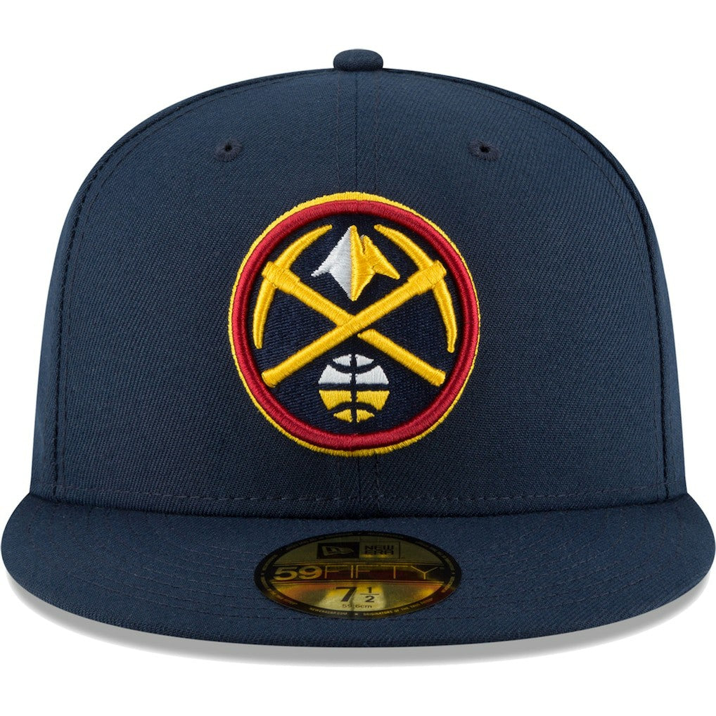 Navy Denver Nuggets Team 59FIFTY Fitted Hat sale | NBA