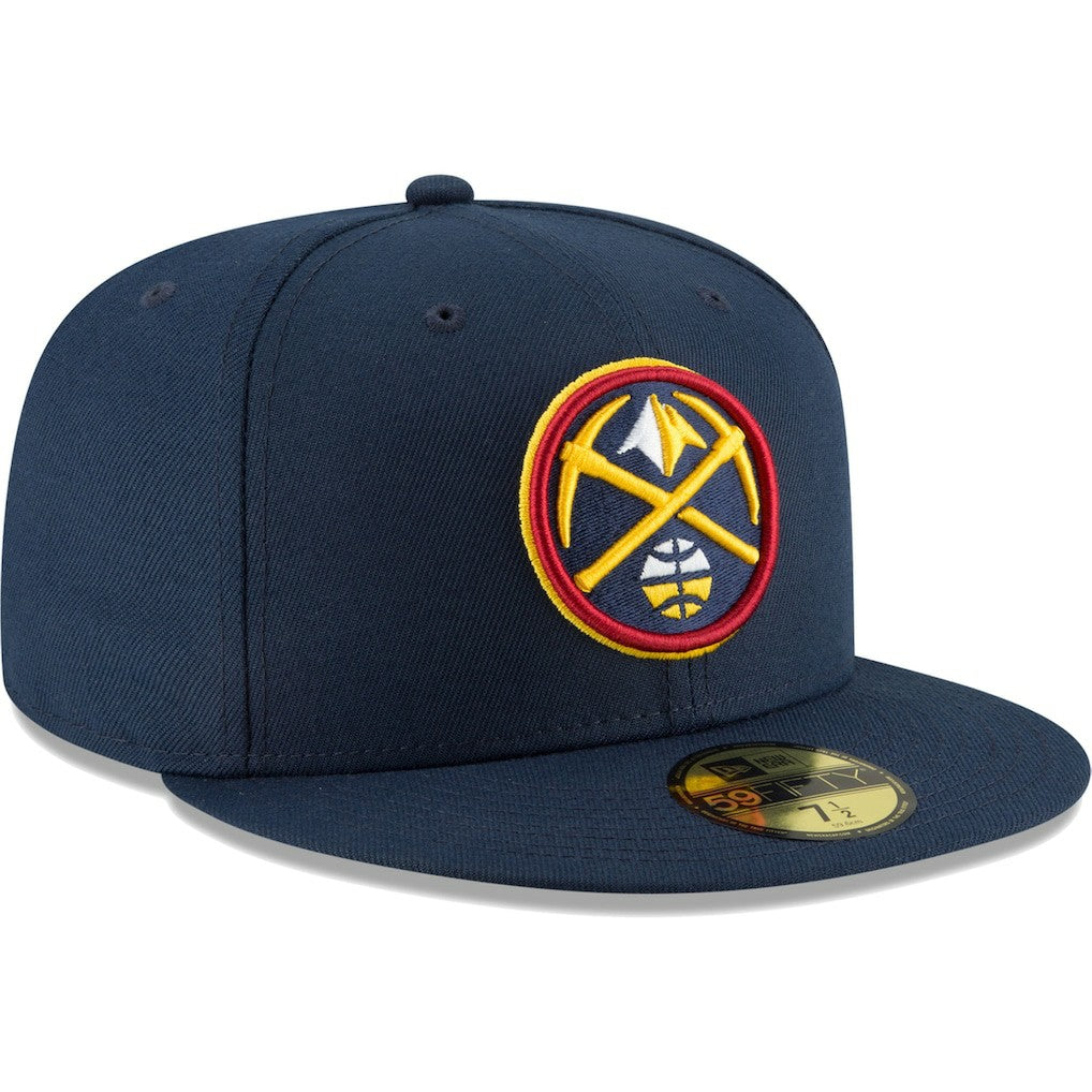Navy Denver Nuggets Team 59FIFTY Fitted Hat sale | NBA