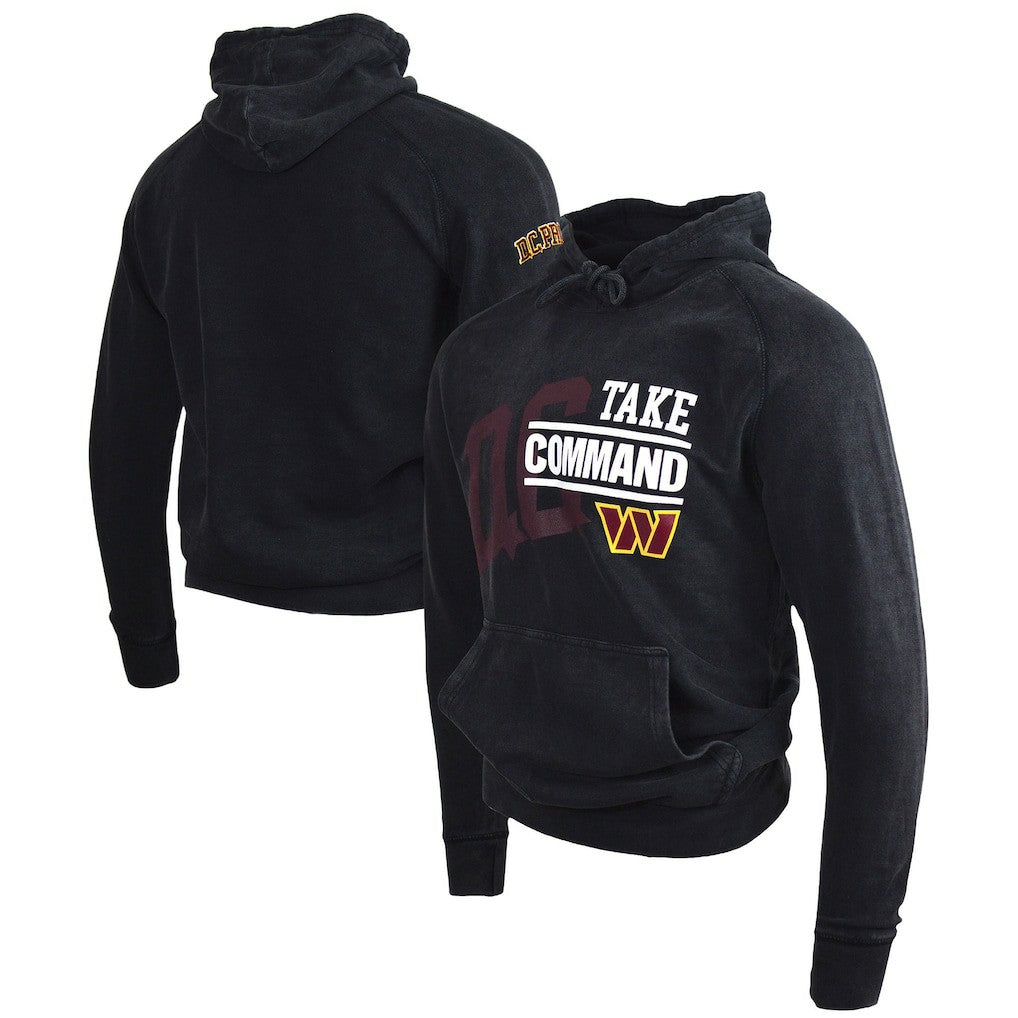 Washington Commanders Take Command  DC PROPER Unisex Mineral Wash Vintage Pullover Hoodie | NFL US