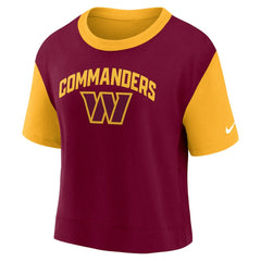 Washington Commanders Women's High Hip Fashion T-Shirt | NFL Near me